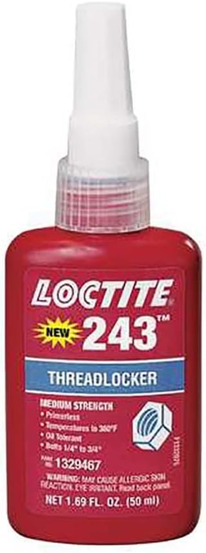 Loctite 243 Medium Strength Threadlocker 50 Ml image number 1