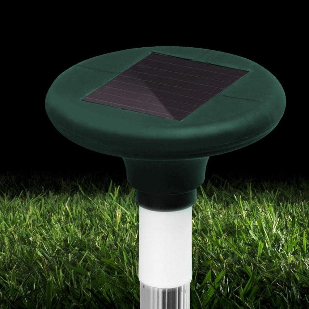 Gardeon LED Snake Repeller, Set of 4 Multi Pulse Solar Powered Repellent Ultrasonic Pest Mouse Repellers Rat Trap Possum Deterrent for Lawns Garden, Water Resistant ABS Plastic 50 X 65Cm image number 2