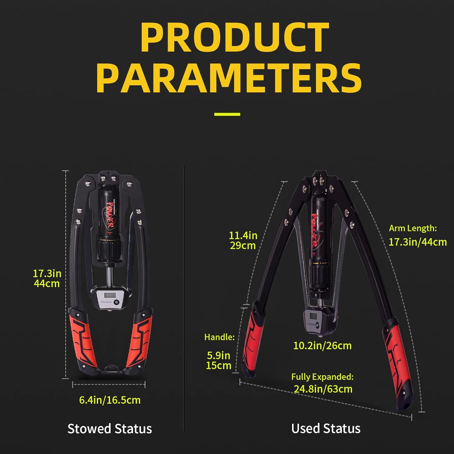 Aiiyiihii Twister Arm Exerciser 10-200KG, Hydraulic Chest Exerciser, Chest and Arm Twister, Chest Expander, Chest Muscle Trainer, Arm and Chest Exerciser, Upper Body Exercise Equipment, Power Twister image number 3