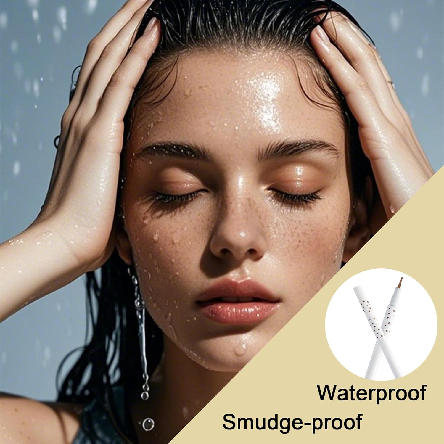 Jeyzuroa 3 Color Freckle Pen - Waterproof & Long-Lasting Freckle Makeup Pen, Quick-Dry Small Spot Face Natural-Look (Dark Brown/Light Brown/Grey) - Upgrade Design