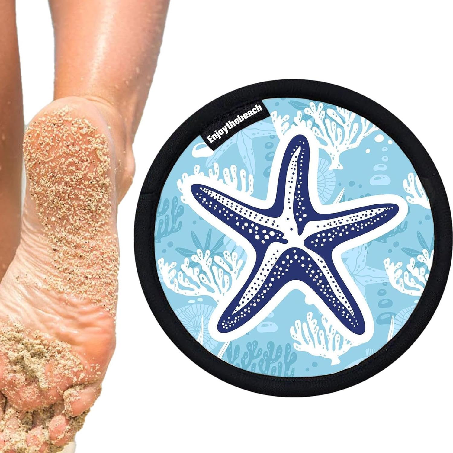 Beach Sand Remover - Portable Sand Eraser,Beach Accessories Must Haves, Multifunctional Cleaning Brush for Hands, Legs, Pet Paws