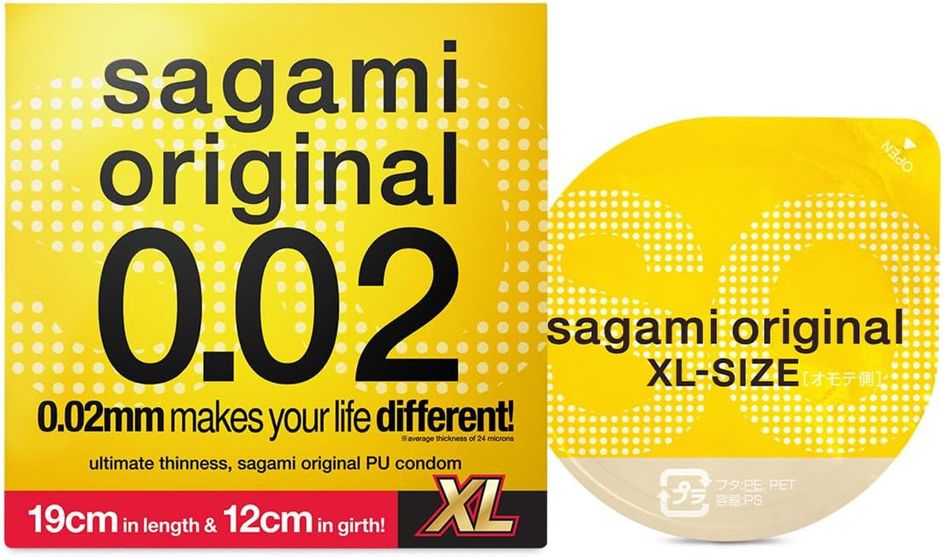 Sagami Original 0.02 Xl-Size 1'S Pack PU Condom image number 1