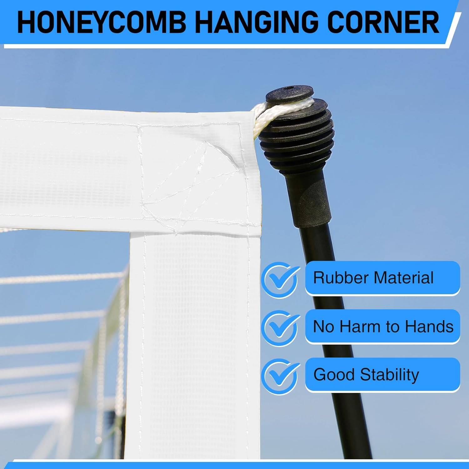 Dimples Excel 3.6M Wide Soccer Goal Net for Adults Teens,Portable Soccer Goal Post with Carry Bag for Backyard Quick Setup image number 2