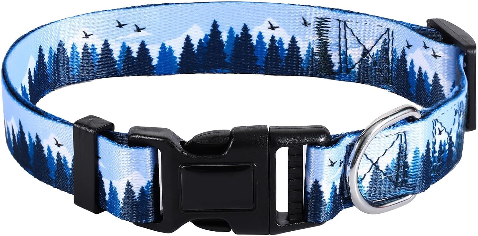 Dog Collar, Pet Collars, Super Soft Nylon Puppy Collar, Adjustable Scatter Collars for Puppies, Adjustable Nylon Collar (A) image number 3