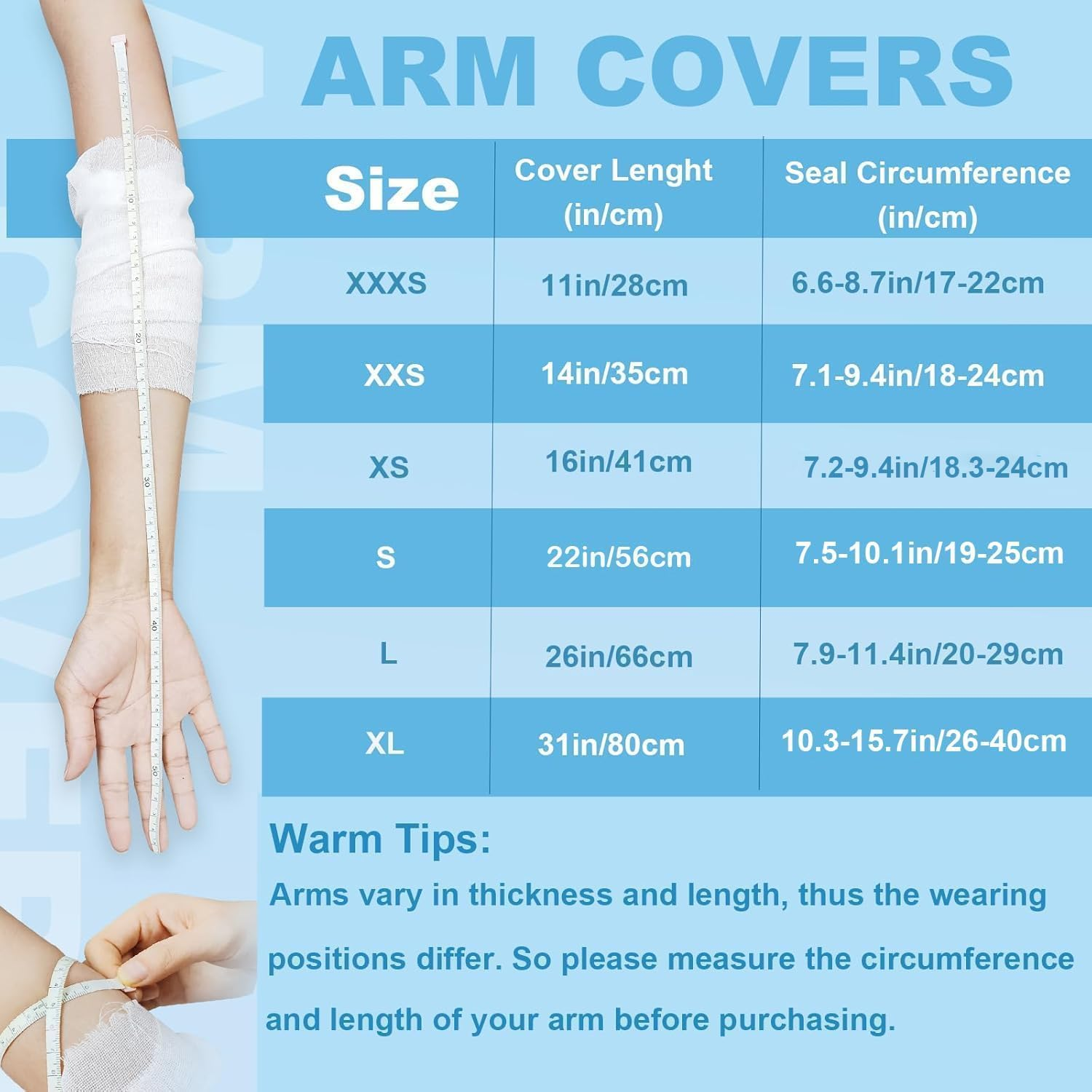 Kids Arm Cast Covers Protector for Shower Bath, Watereproof and Watertight Cast Bandage Bag for Broken Surgery Wound Burns and Arms Hands, Reusable Keeps Bandage Dry （LARGE SIZE) image number 2