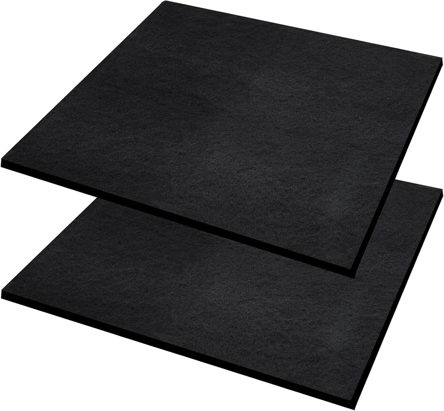 2Pcs 19.7'' Oil Drain Splash Pad, Square No-Splatter Pad Reliable anti Splash Oil Mat Fits for Most Oil Drains Oil Drain Pan Splash Pad for Car Changing Oil Transmission Drain Pan(Black) image number 1