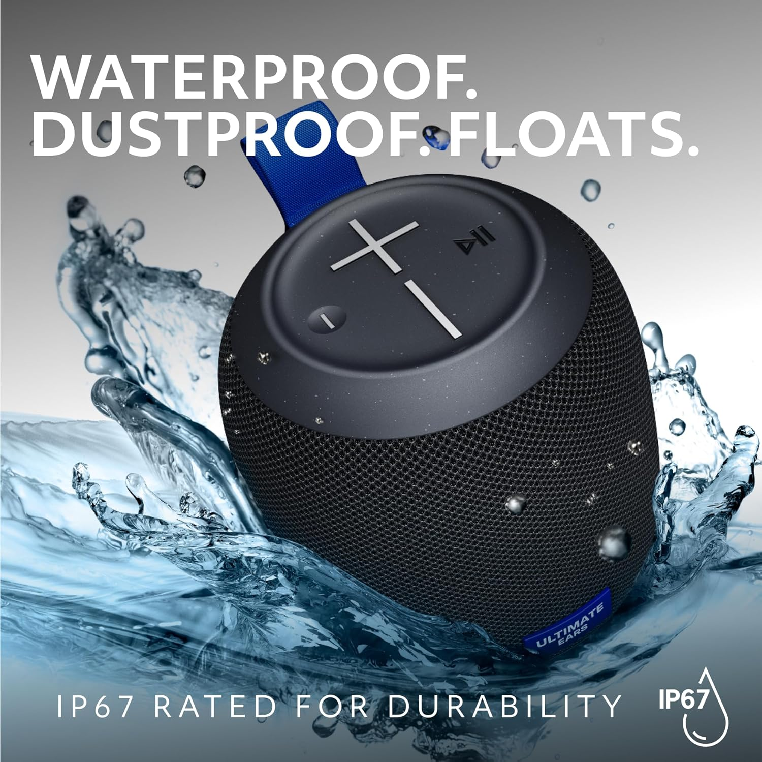 Ultimate Ears WONDERBOOM Play Portable Waterproof Bluetooth Speaker, Dustproof Floating Speaker with 131Ft (40M) Range, Black image number 2