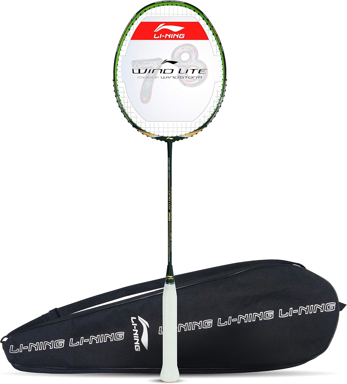 Li-Ning Wind Lite Strung Badminton Racquet with Free Full Cover (78 Grams. Powered by Windstorm) image number 3