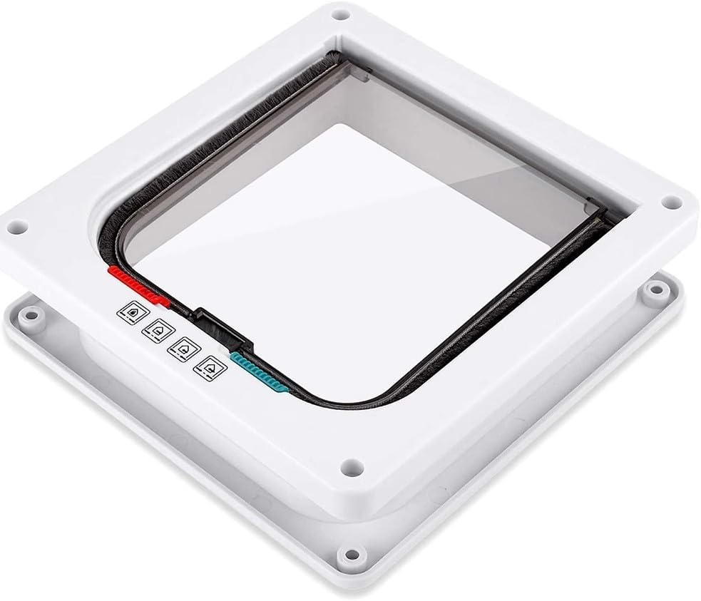 Cat Doors, Pet Door for Cats, Kitties (White, M) image number 5