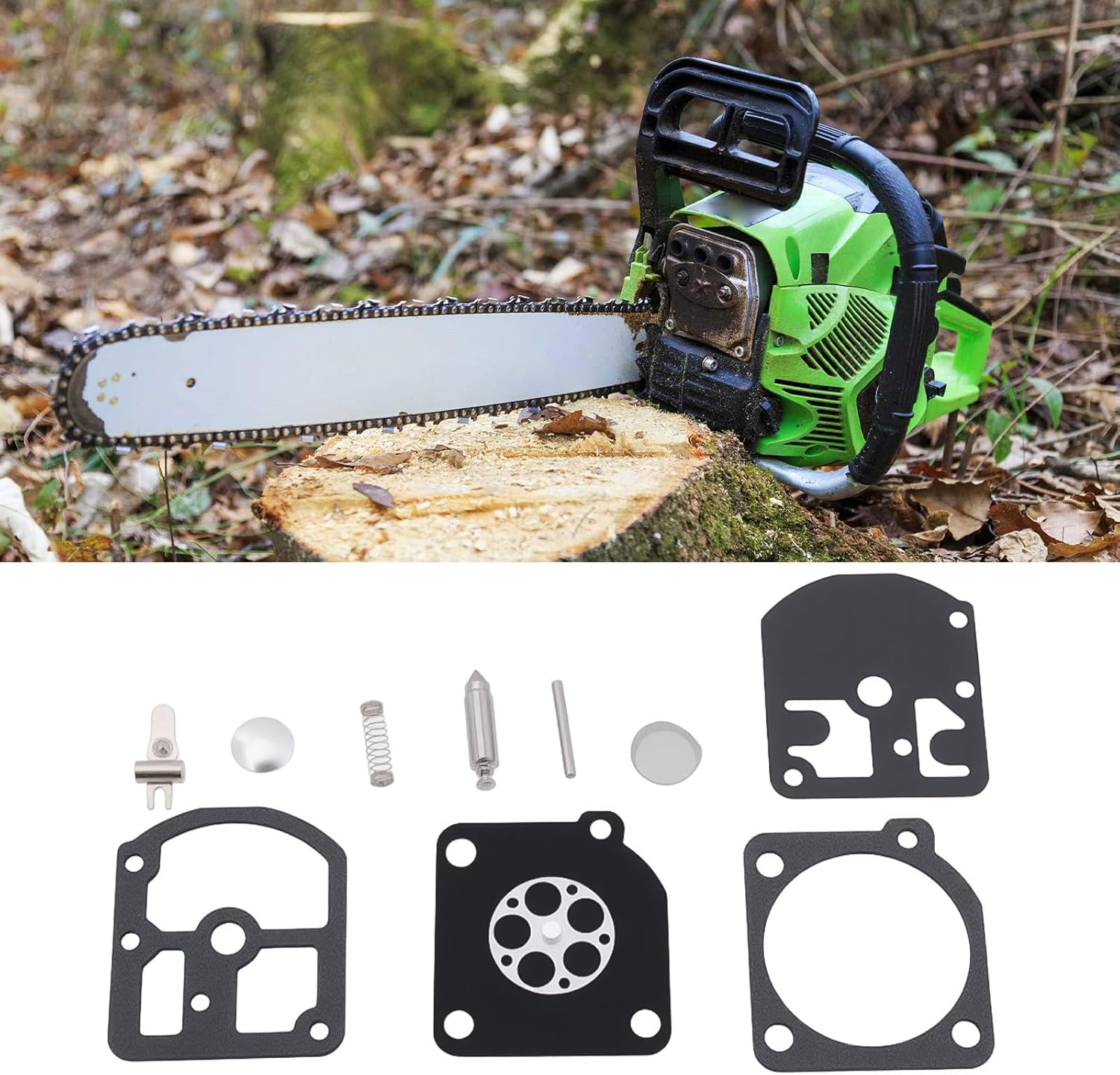 Emsea 2 Sets Carb Rebuild Repair Kit Compatible with Stihl-Zama 009 010 011 012 011AV