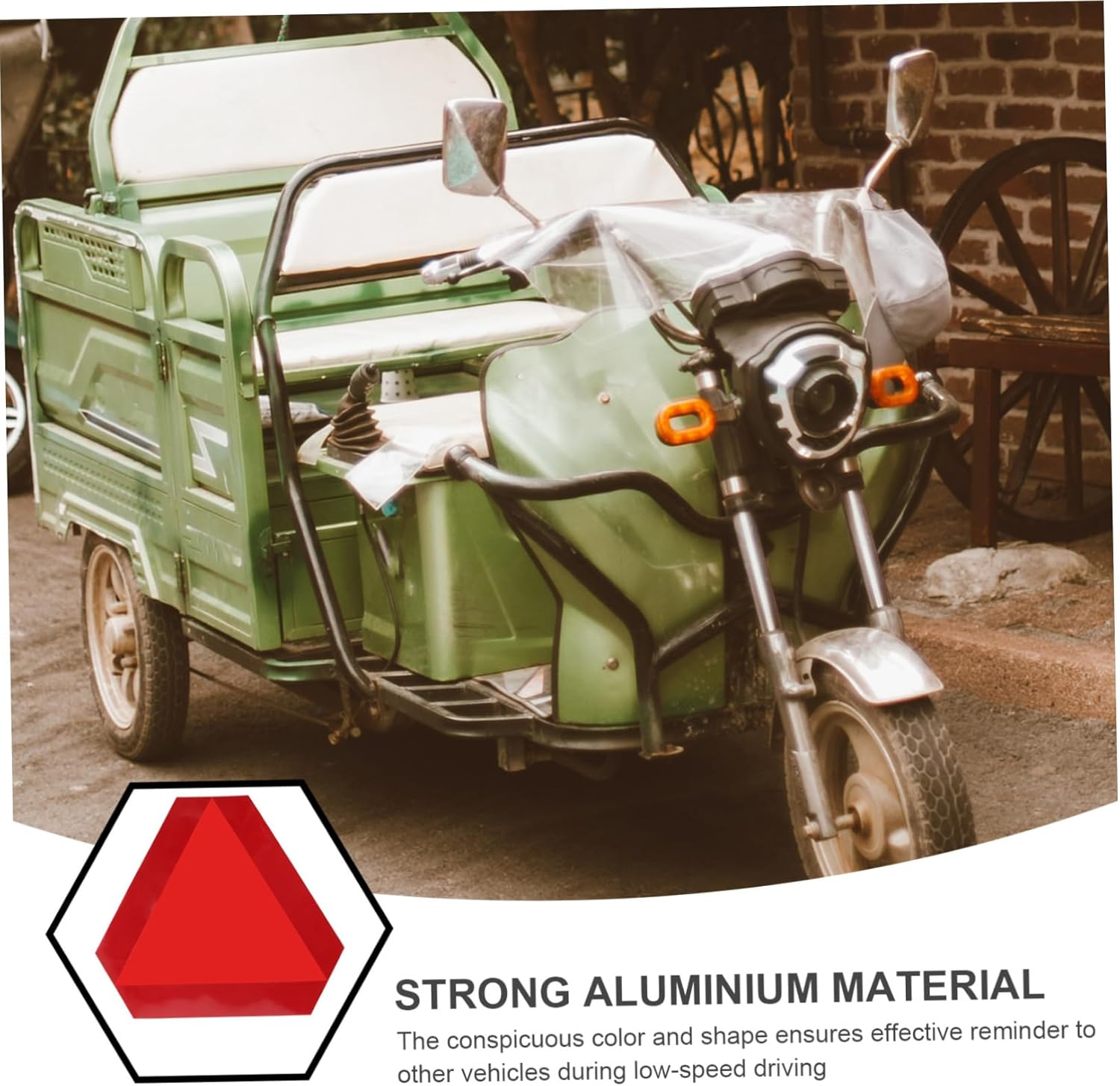 ULTECHNOVO Warning Triangle Reflective Slow Moving Vehicle Sign for Car Truck Safety Sign for Auto Highway image number 2