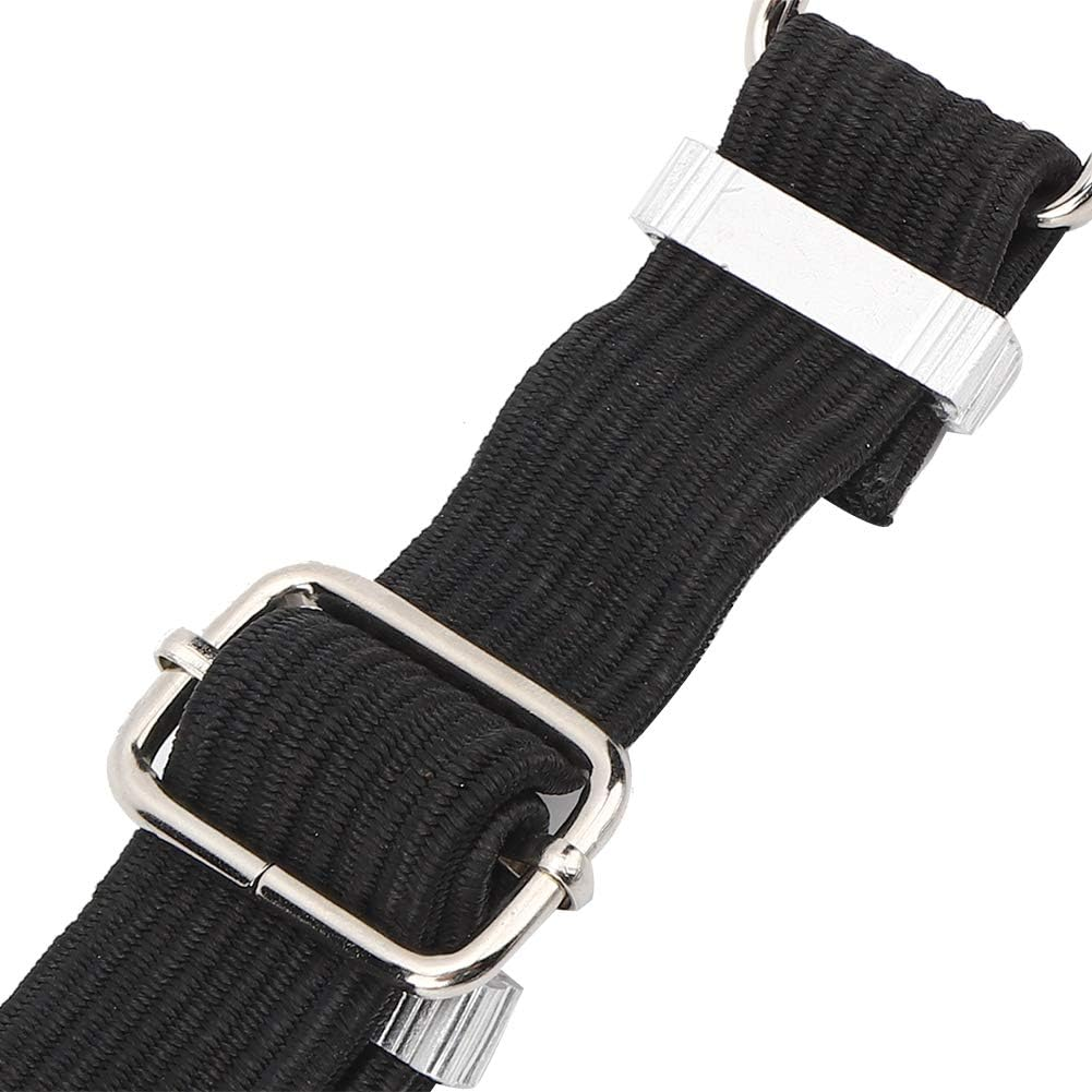 ANKROYU Heavy Duty Bicycle Luggage Straps Elastic Rope with Stainless Steel Hooks for Mountain Bike Motorcycle Camping Outdoor Gear Storage Binding 1.5M Black Nylon Accessory image number 1