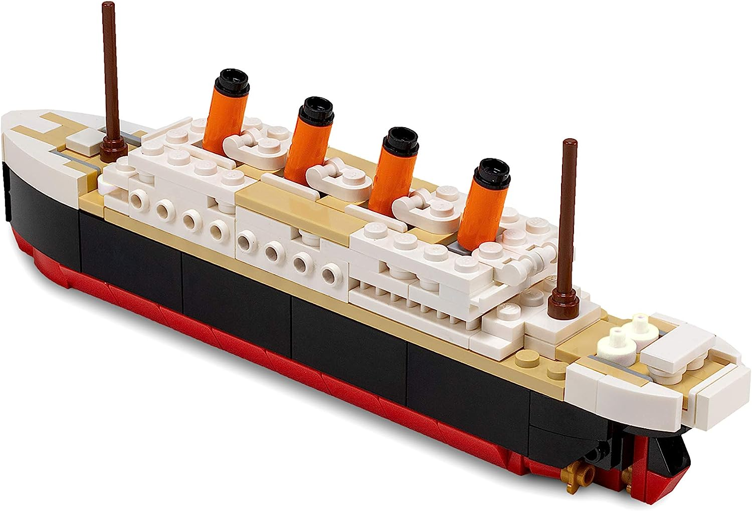 Brick Loot Titanic Building Bricks Set (Mid Sized 217 Pieces) 100% Compatible, Fits  and Other Major Brands