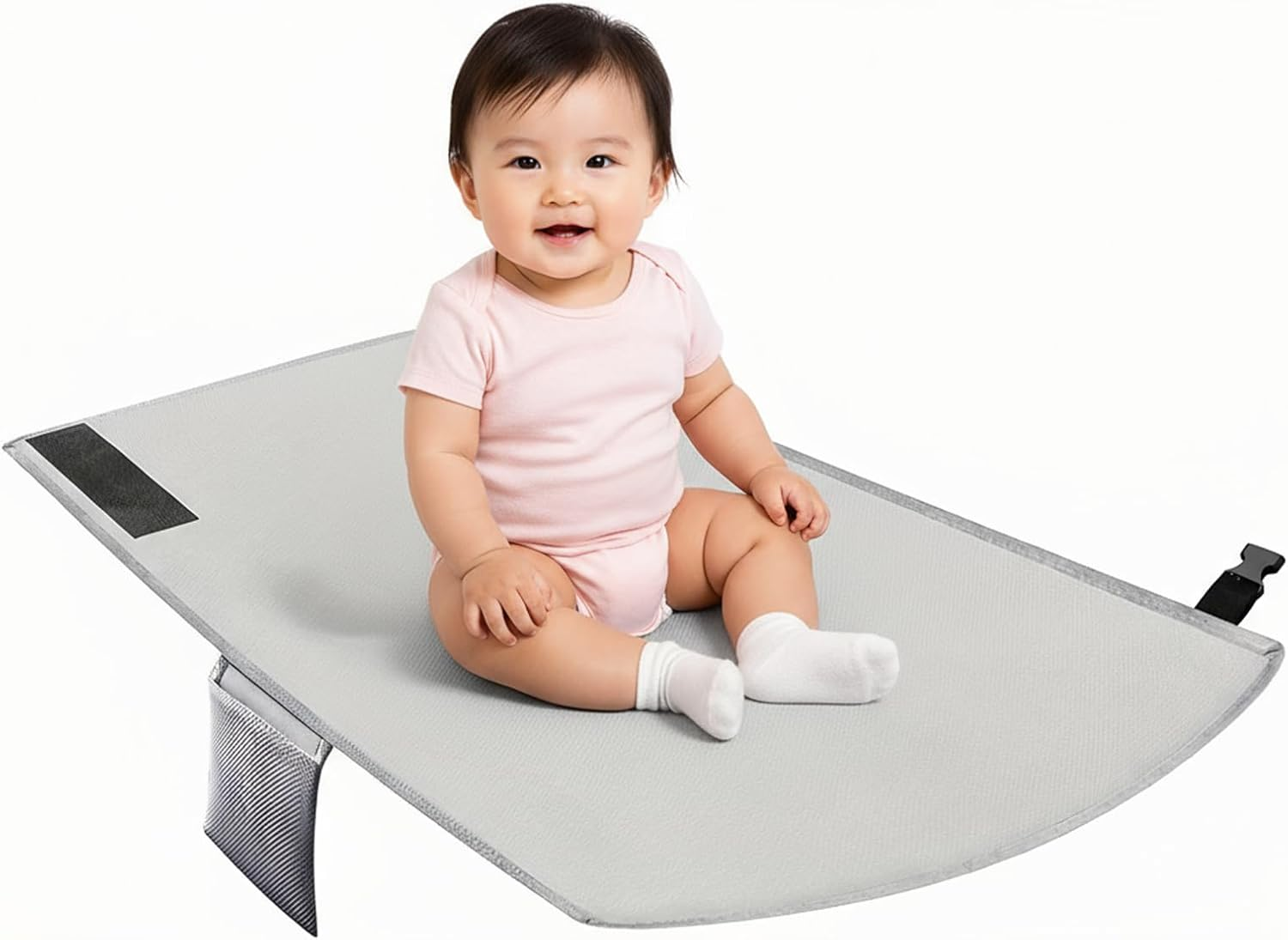 Airplane Seat Extender for Kids, Toddler Travel Bed & Footrest, Oxford Cloth Plane Bed, Airplane Travel Essentials for Children image number 4