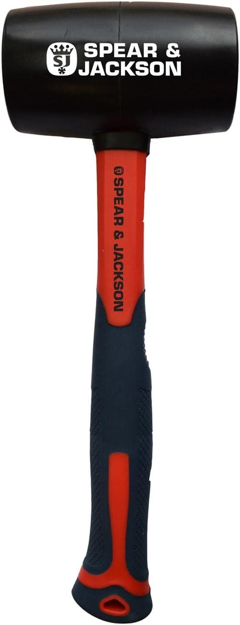 Spear & Jackson Rubber Mallet with Fibreglass Handle - 32Oz/905G