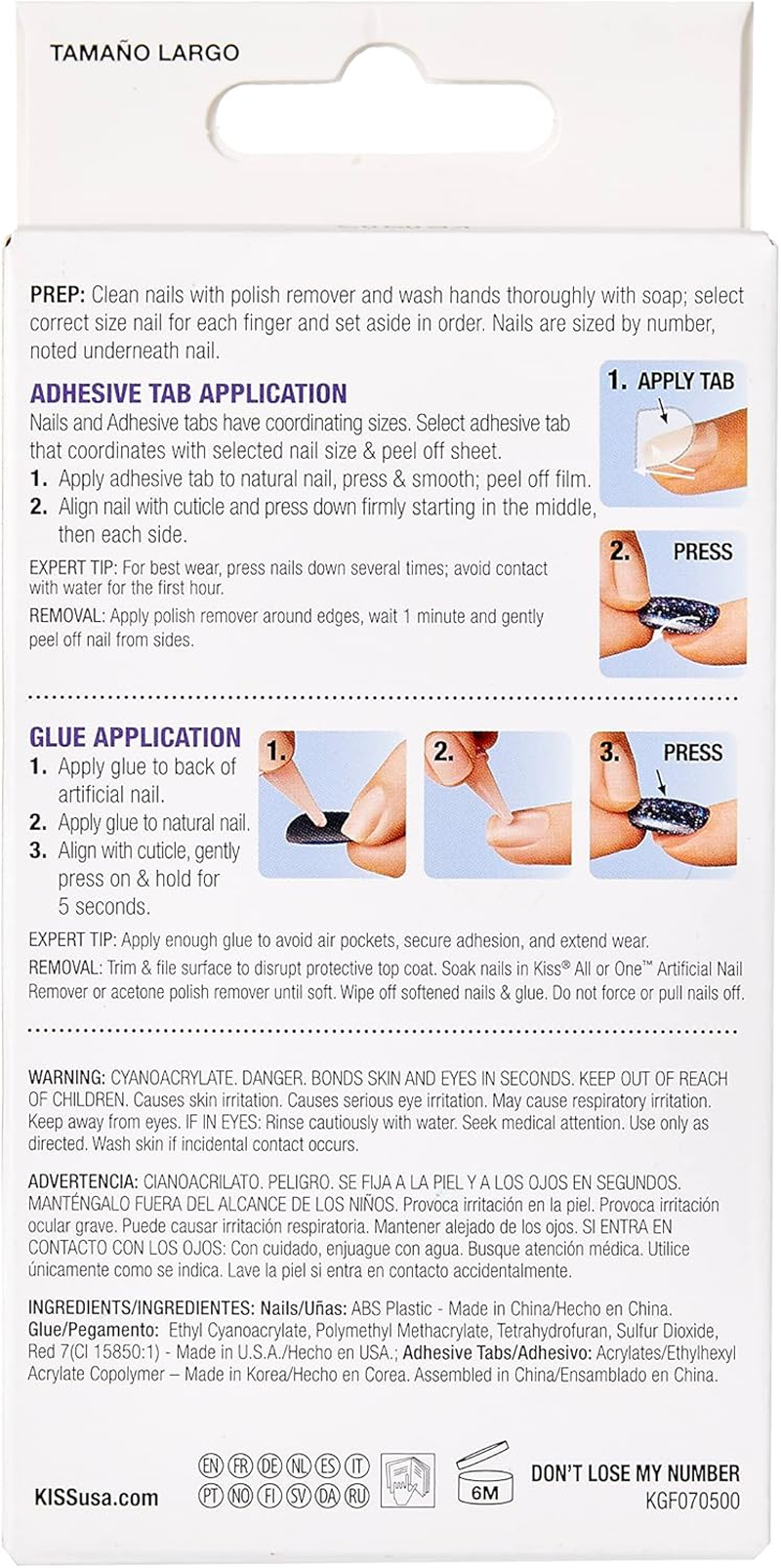 Kiss Glam Fantasy Special/Diamond FX Effect Nails (KGF07)