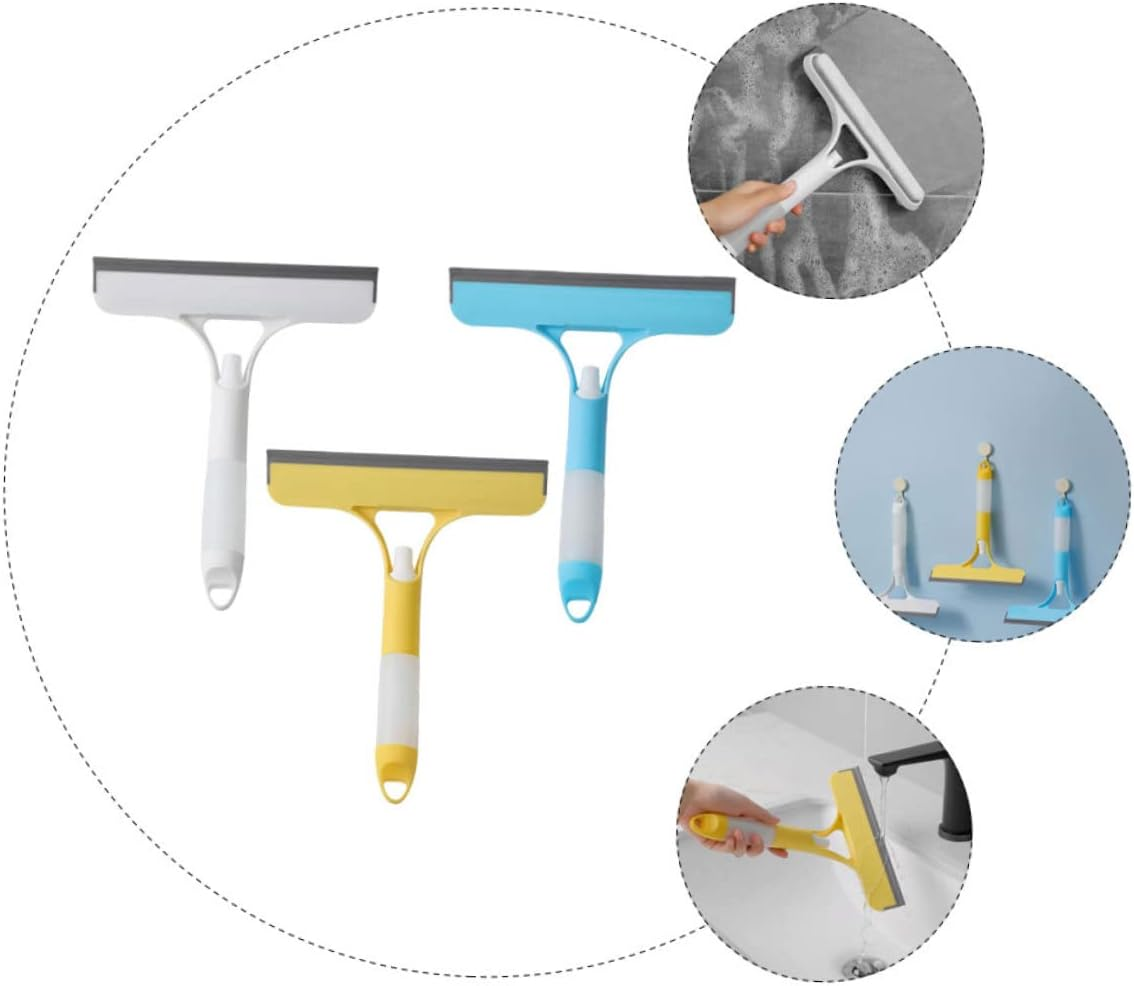 DECHOUS 3Pcs Shower Glass Squeegee with Sprayer Bottle Window Cleaner Tool for Home Stubborn for Shower Doors and Mirrors image number 5
