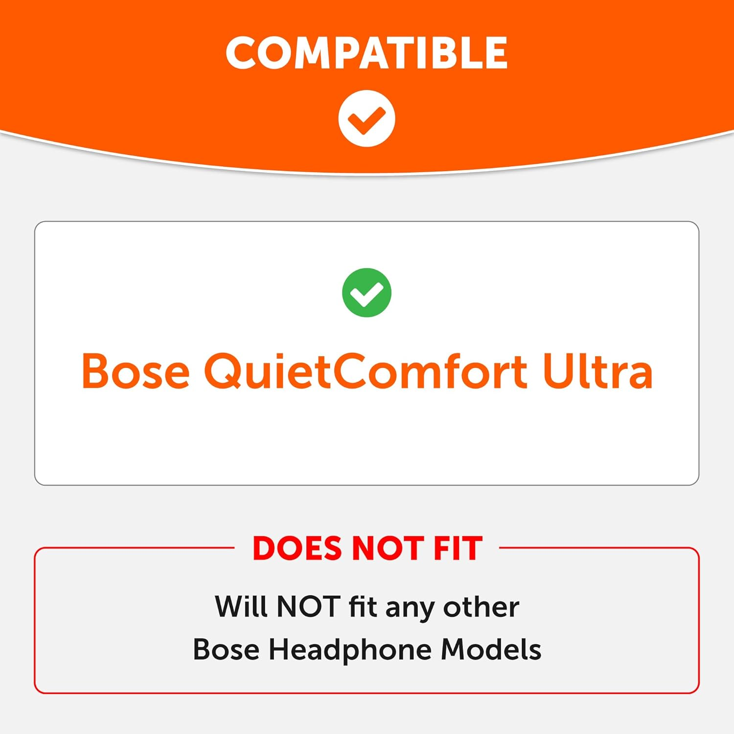 WC Padz QC Ultra - Upgraded Earpads for Bose Quietcomfort Ultra Made by Wicked Cushions | Enhanced Comfort & Thickness | Upgraded Memory Foam & Premium Materials | Black image number 1