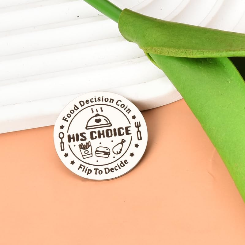 Valentines Day Gifts for Boyfriend Girlfriend Creative Date Night Game Couples Anniversary Engagement Wedding Gifts for Him and Her Choice His Choice Food Decision Coin for Husband Wife image number 5