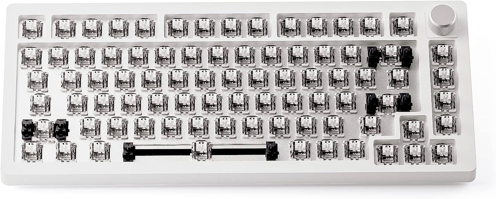 Drunkdeer A75-Mechanical-Keyboard, TKL Gaming Keyboards, Hyper Fast Magnetic-Switch, RGB Wired USB Compact 82 Keys with Knob White image number 5