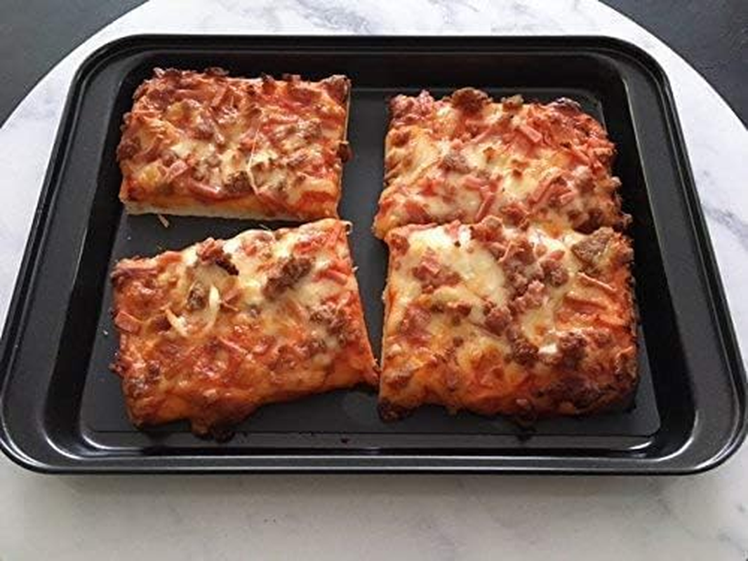 5-Piece Nonstick Bakeware Set for Toaster & Convection Ovens &ndash; Includes Baking Trays, Cooling Rack & Silicone Mats &ndash; Compact Baking Tray Set for Small Ovens