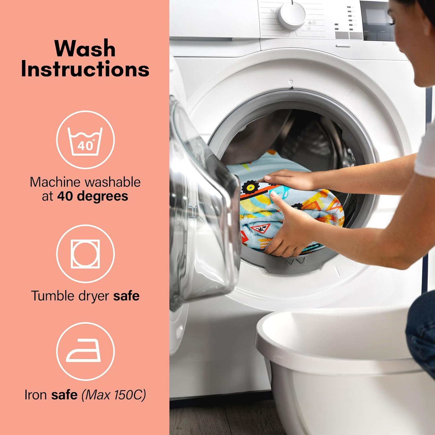 Rapport Home Furnishing Green Butterfly King Duvet Cover Set | Reversible Easy Care Polycotton Bedding with 2 Pillowcases - 230Cm X 220Cm