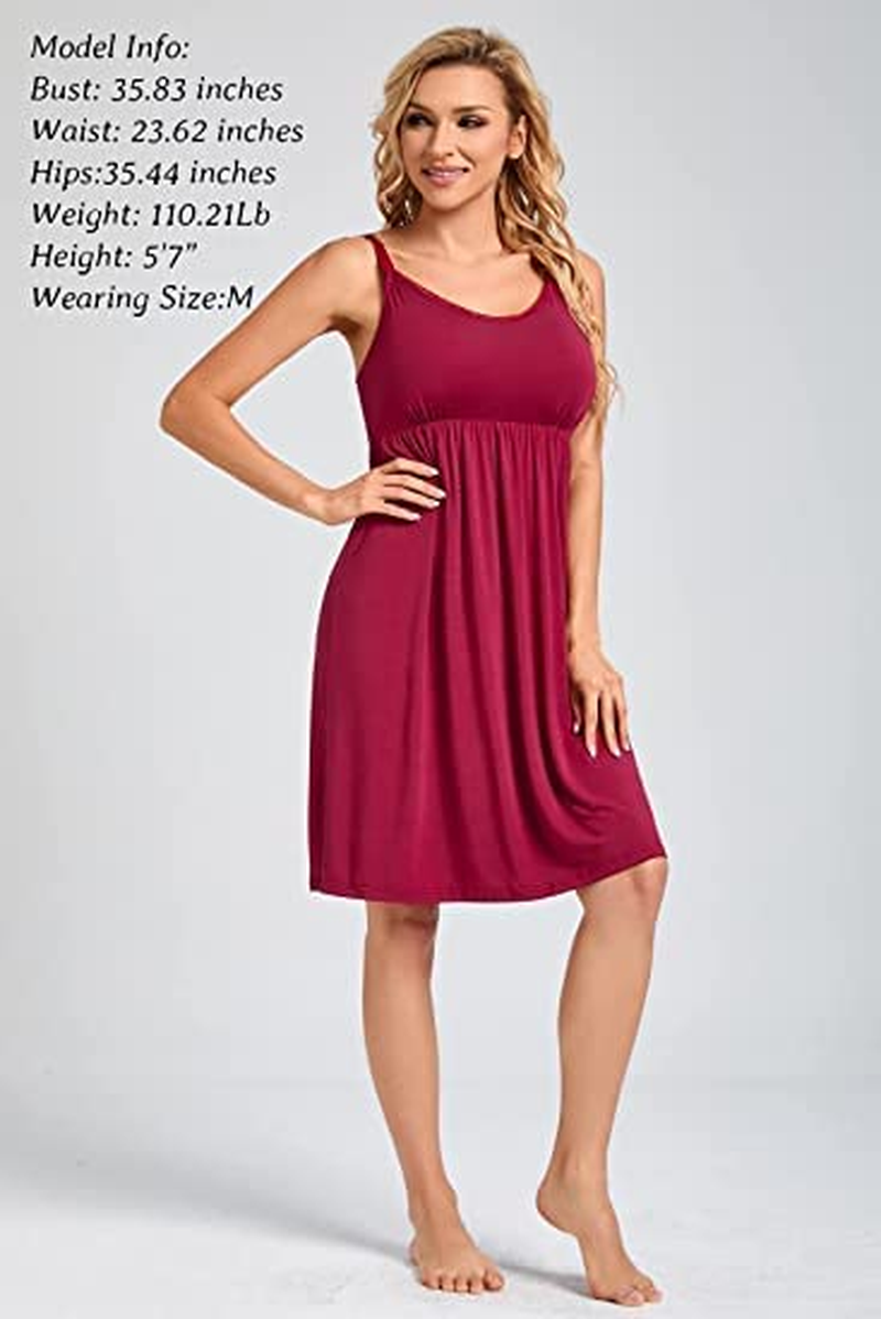 Sosolism Women'S Nursing Nightdress with Padded Lace Trim Breastfeeding Dress Adjustable Strap Maternity Nursing Dress image number 2