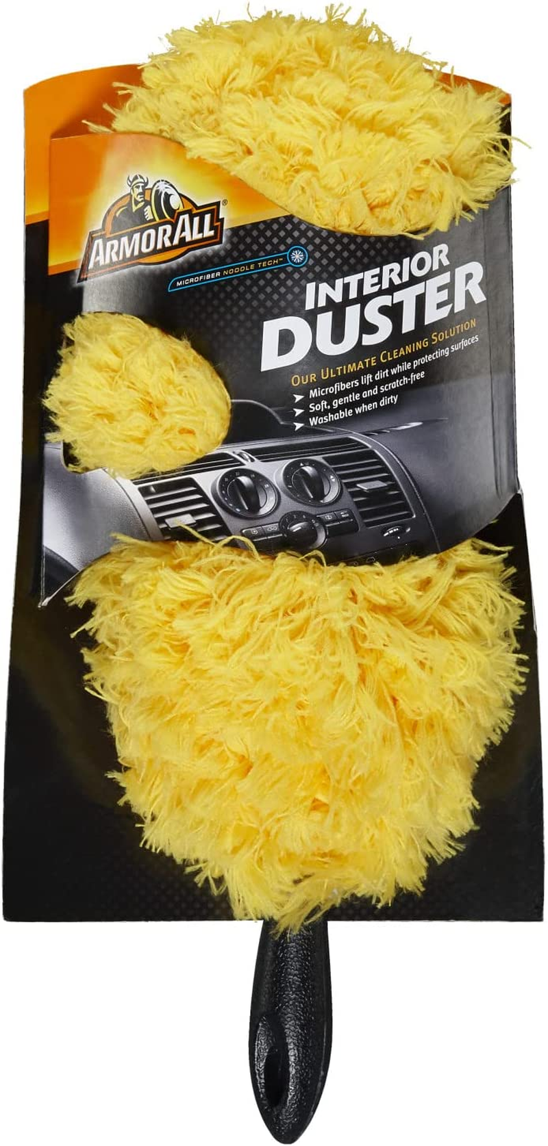 Armor All Car Interior Duster By, Scratch-Free Microfiber Car Duster with Handle