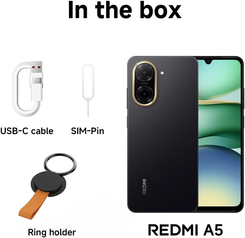 Xiaomi Redmi A5 Smartphone &ndash; 3GB+64GB, 6.52" HD+ Display, 5000Mah Battery, Android 13 Go Edition, Dual SIM &ndash; Green image number 4