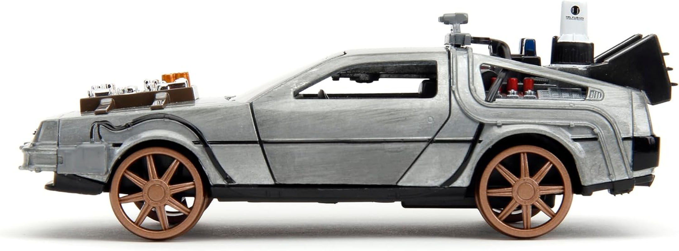 Back to the Future Part III 1:32 Time Machine Rail Wheels Die-Cast Car, Toys for Kids and Adults image number 5