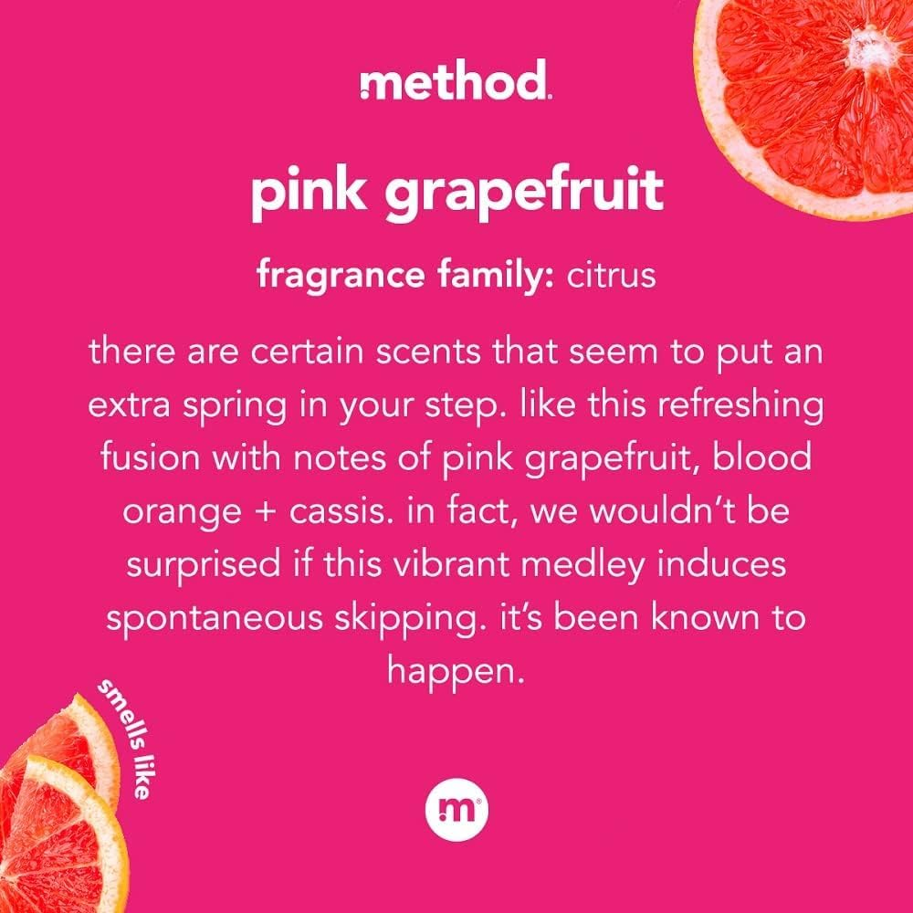 Method Foaming Hand Soap, Pink Grapefruit, 10 Fl Oz, Biodegradable Formula, (Pack of 3) image number 1