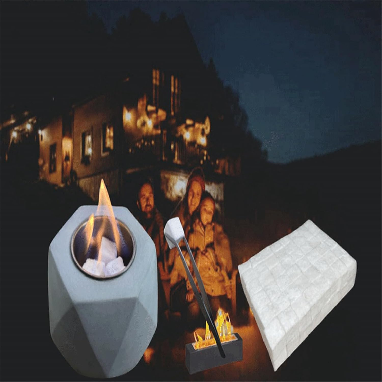 96Pcs Ceramic Wool Sponge, Ceramic Wool for Bioethanol Bioethanol Burner Wools Bioethanols Fireplace Firebox Safety Extend Fire Life, for Bioethanols Fireplace Table Top Ethanol Burner image number 5