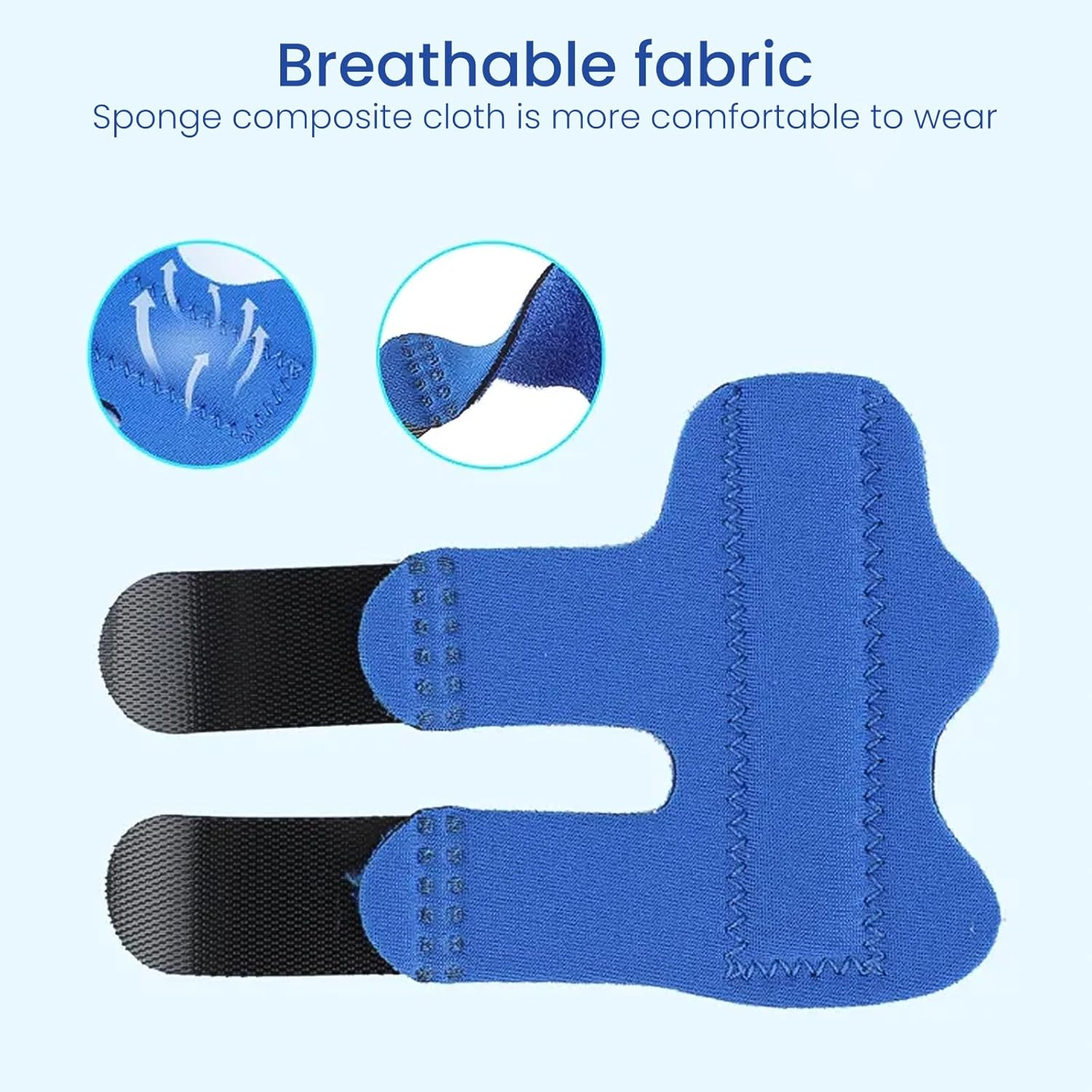 3 Pcs Finger Splints, Adjustable Trigger Finger Splint Breathable Finger Straightener for Bent Fingers Mallet Finger Splint for Broken Pinky Little Middle Thumb Finger image number 2
