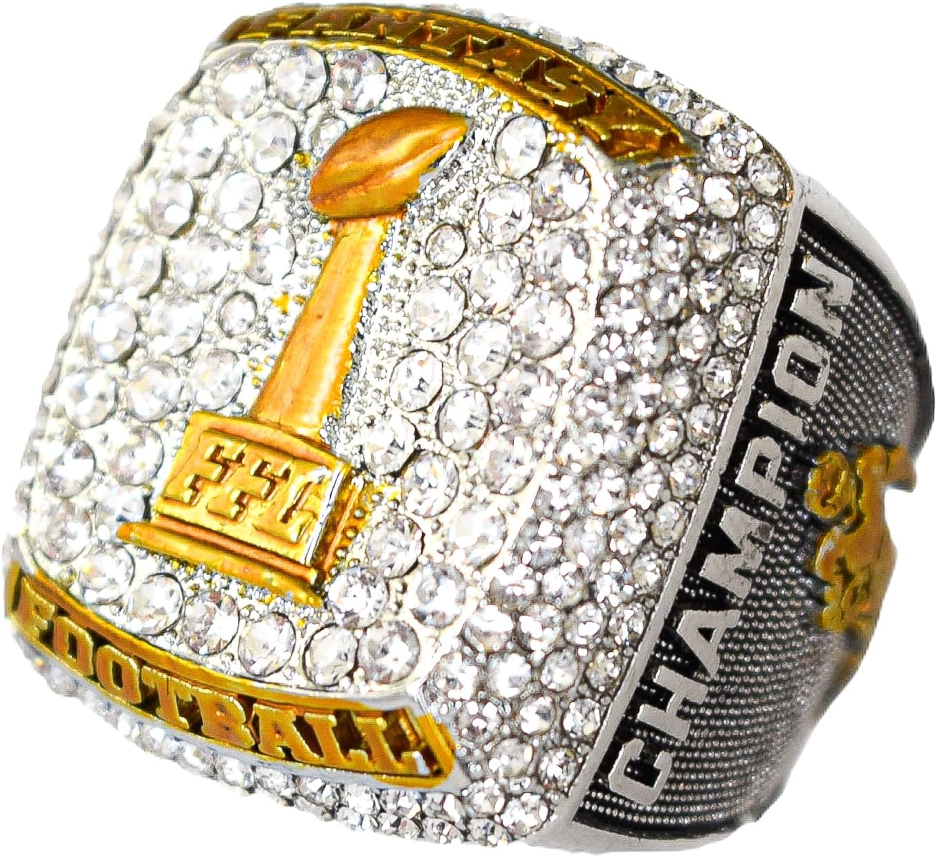 Spire Designs Fantasy Football Championship Ring - FFL Ring with Display Box image number 1