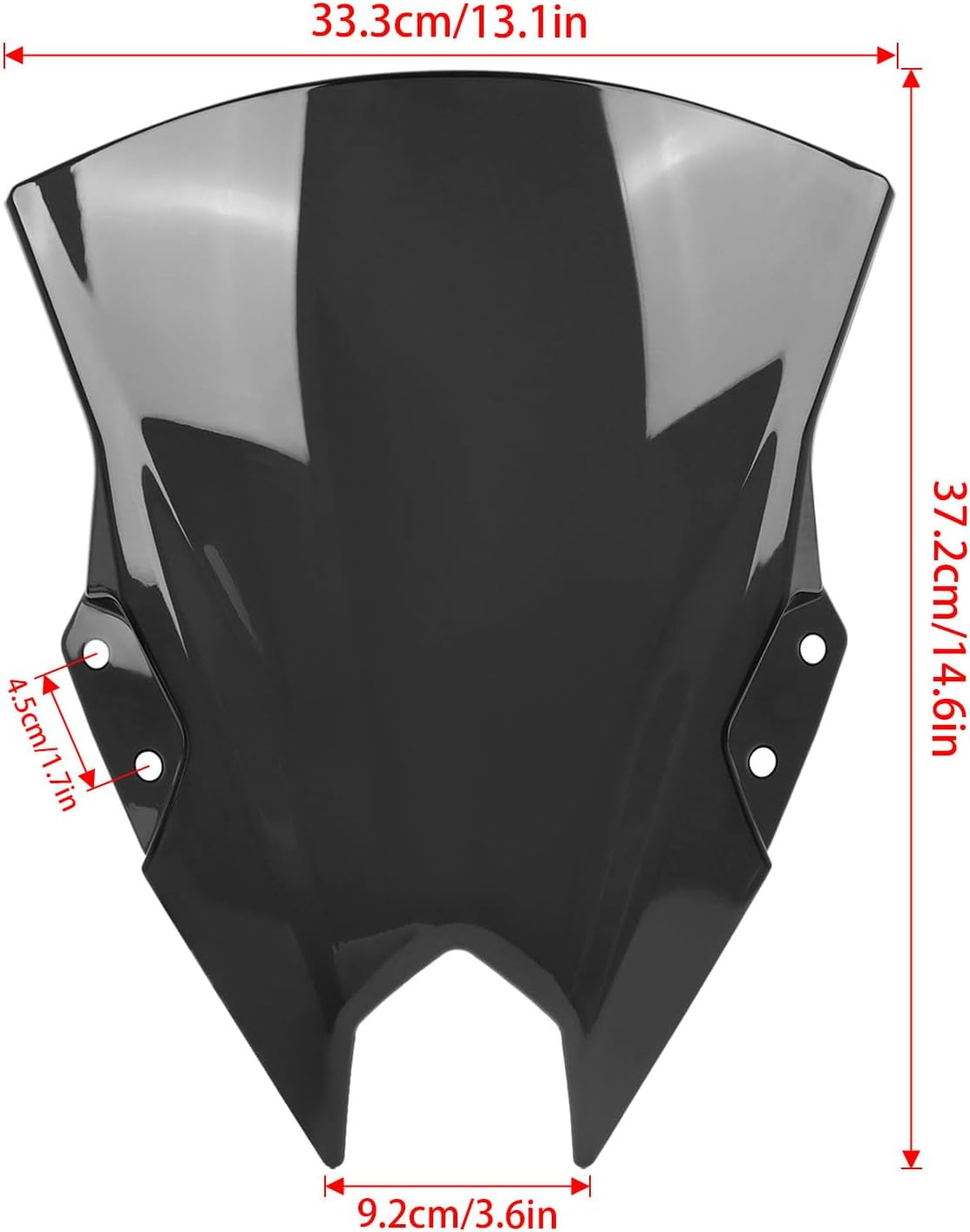 Motorcycle Windscreen Windshield Replacement for Kawasaki Ninja500 Ninja 500 SE 2024 2025 PC Windscreen Double Bubble image number 1