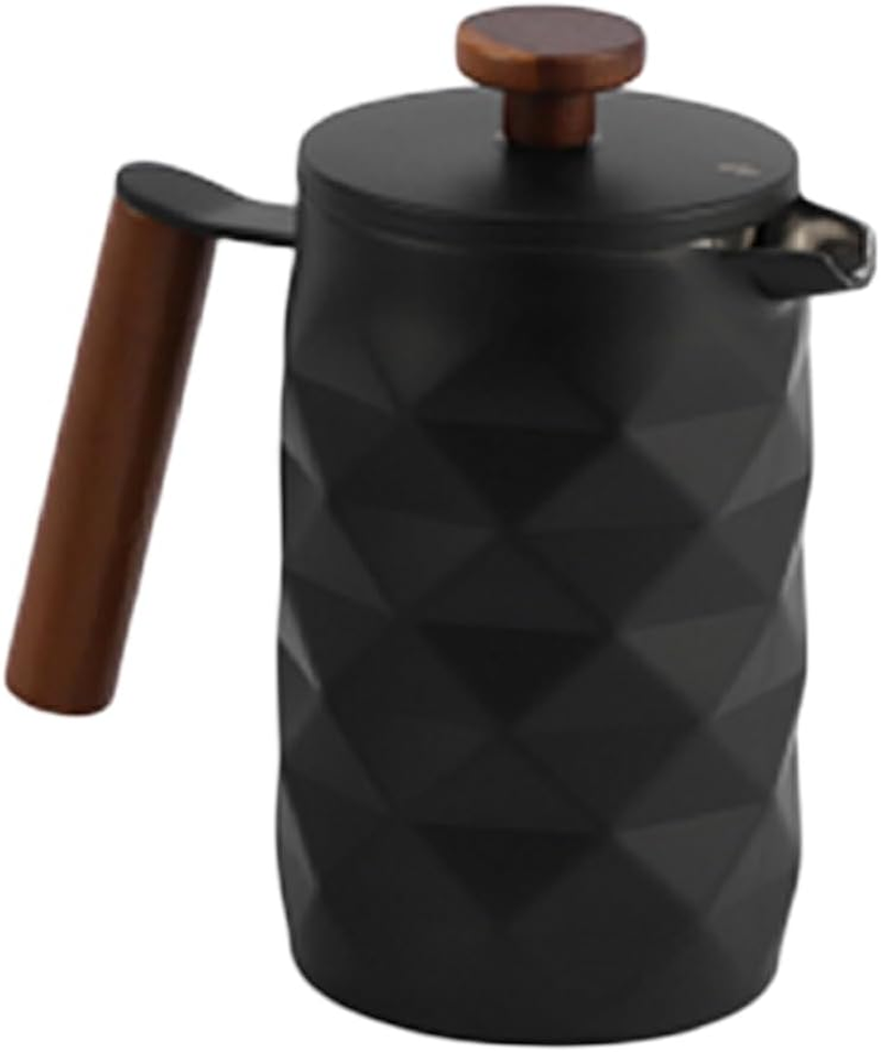 Diamond French Press Matt Black 600Ml
