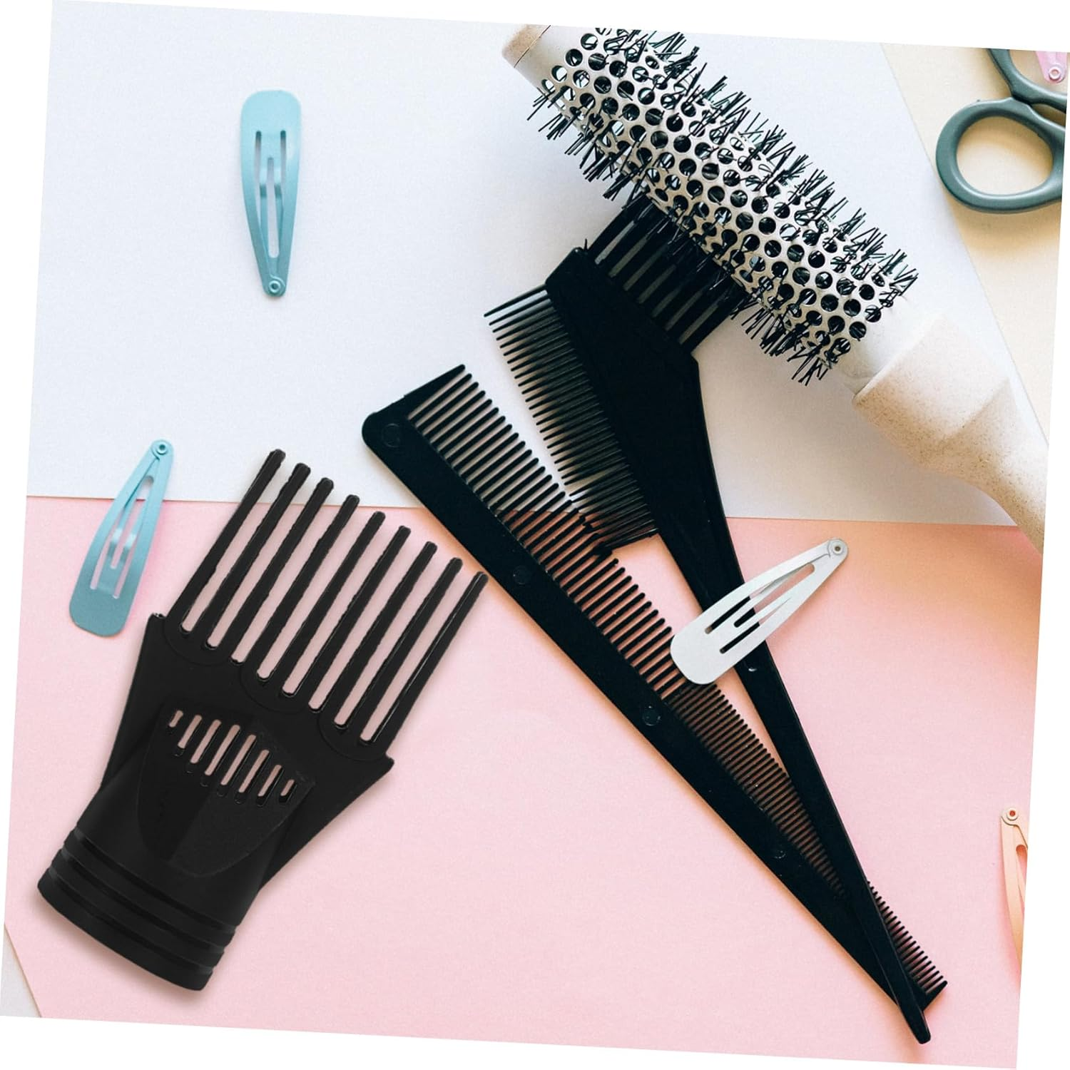 CTIRCHIU 2Pcs Hair Dryer Diffuser Comb Attachment Blow Dryer Nozzle with Uniform Heat Dissipation Lightweight Compact Design for Smooth Styling image number 6