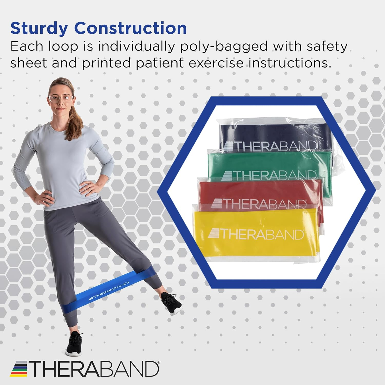 THERABAND Resistance Band Loop Set