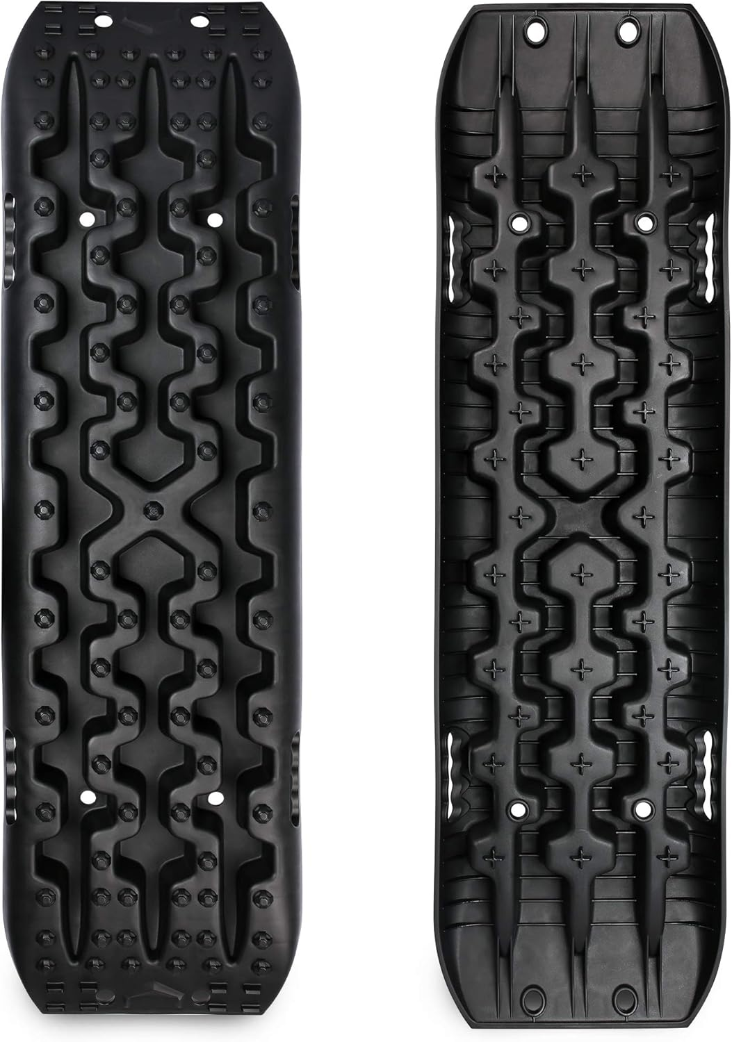 X-Bull Recovery Tracks with Bag and Mounting Pin Set 4X4 Recovery Boards Offroad 4Wd Tracks 22046LBS/10000KG Stand for Automotive Accessories Tires and Wheels in the Sand Mud Snow(Gen 3.0 Black)