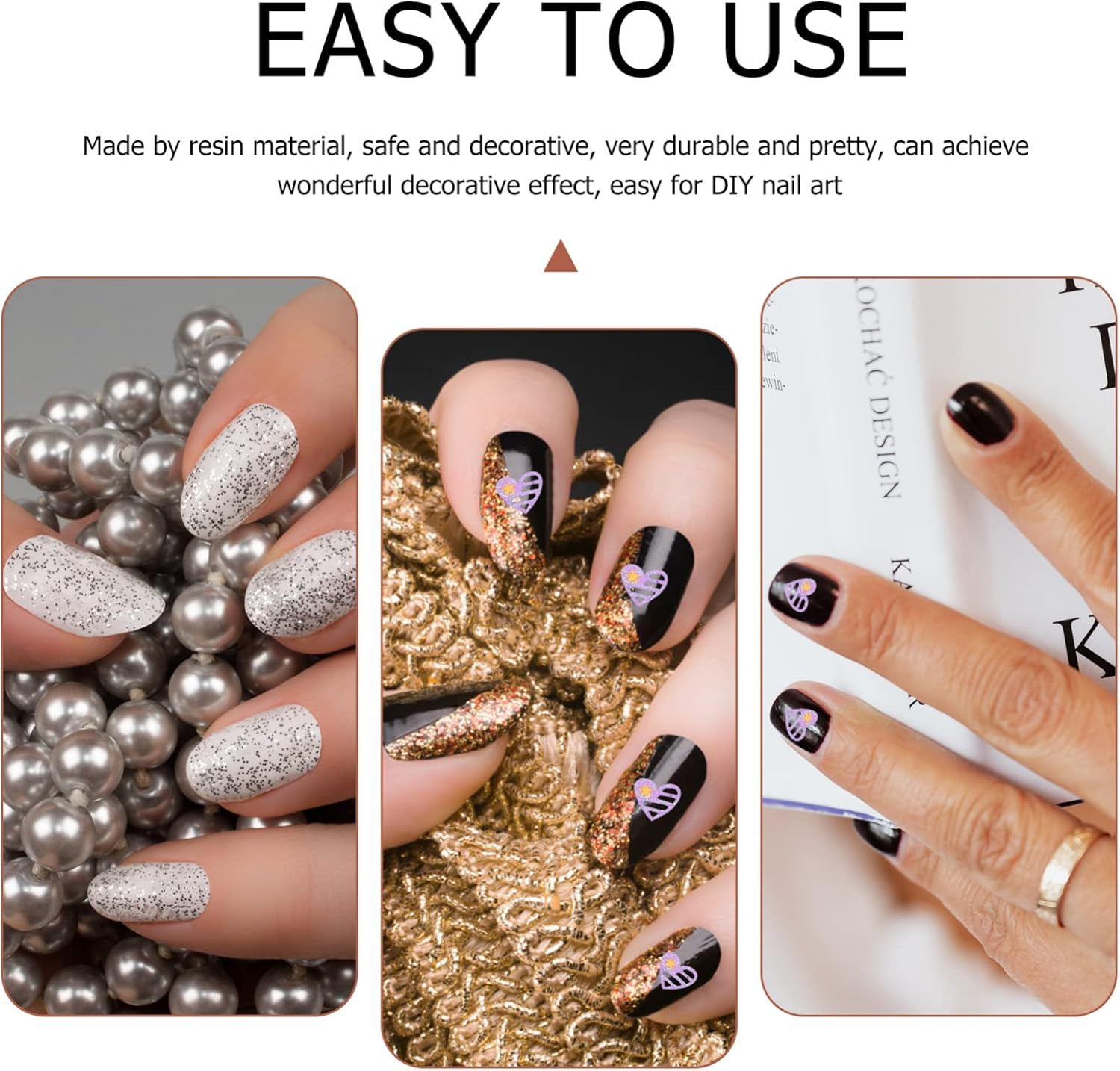 LALAFINA 72Sheets Luminous Nail Art Stickers for Fashion Manicure Dark Fingernail Decor for Halloween Party Nails image number 6