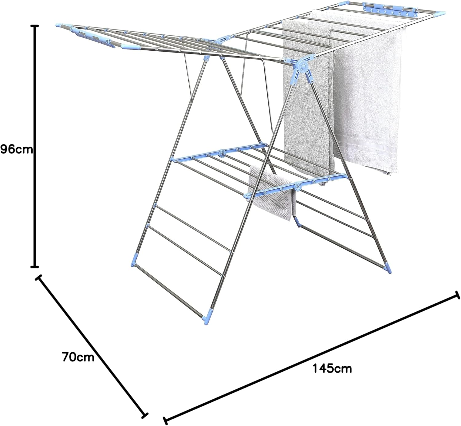 L.T. Williams 28 Rail a Frame Stainless Steel 70Cm with Hang Tight Bonus Pack Clothes Airer image number 5