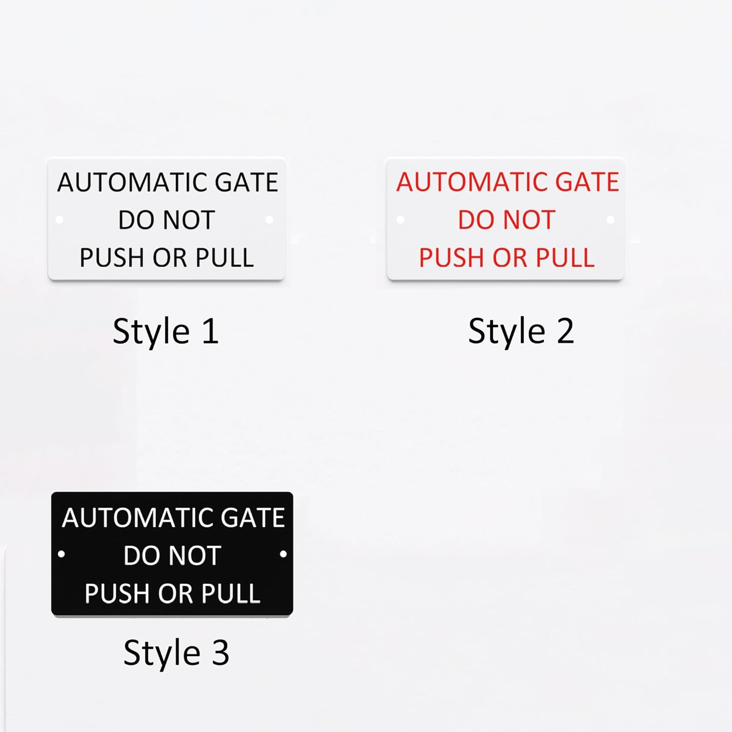 Automatic Gate DO Not Push or Pull, Gate Sign, Waterproof Sign 100X200Mm image number 3