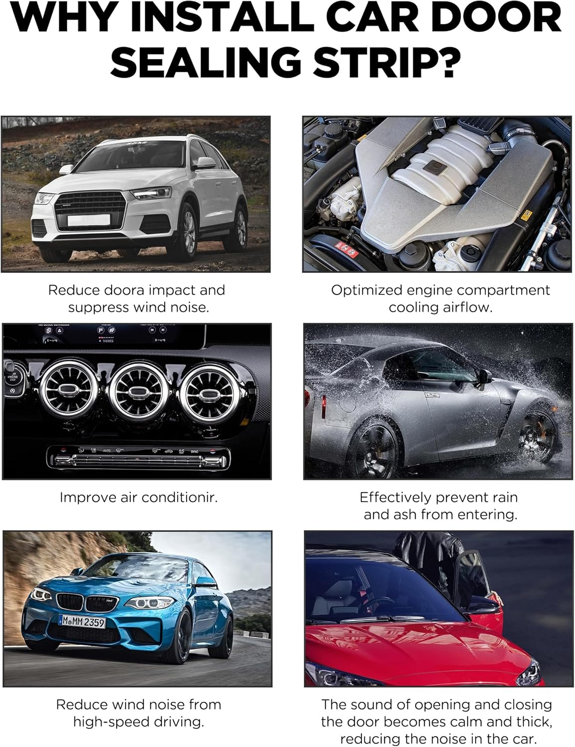 Z-Shape Automotive Weather Seal, 13Ft Car Windshield & Door Seal, Self-Adhesive Seal Strip image number 1