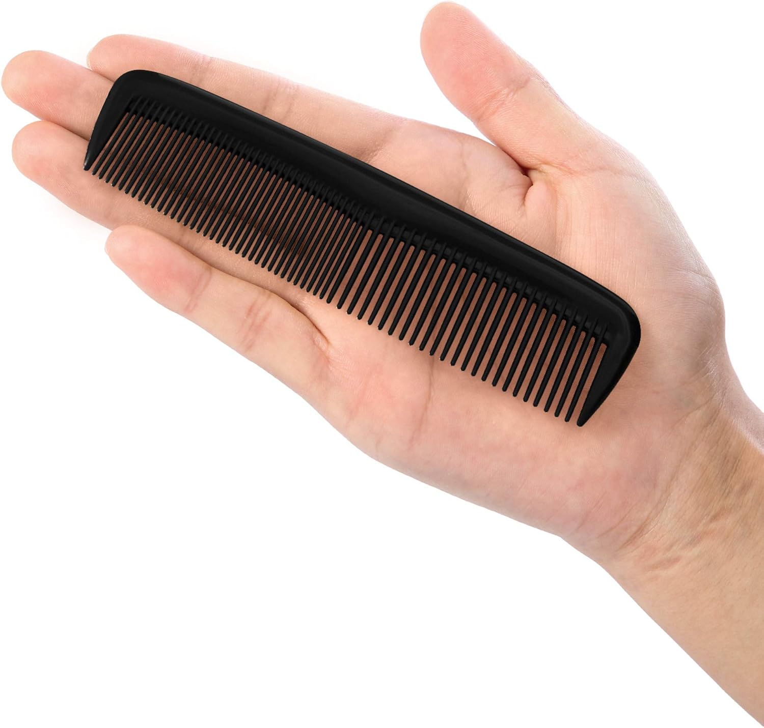 Colorful Hair Combs Set, Hair Combs Set, Hair Combs for Women and Men, Colorful Coarse, Fine Dressing Comb (12 Pieces, Black) - Black image number 4
