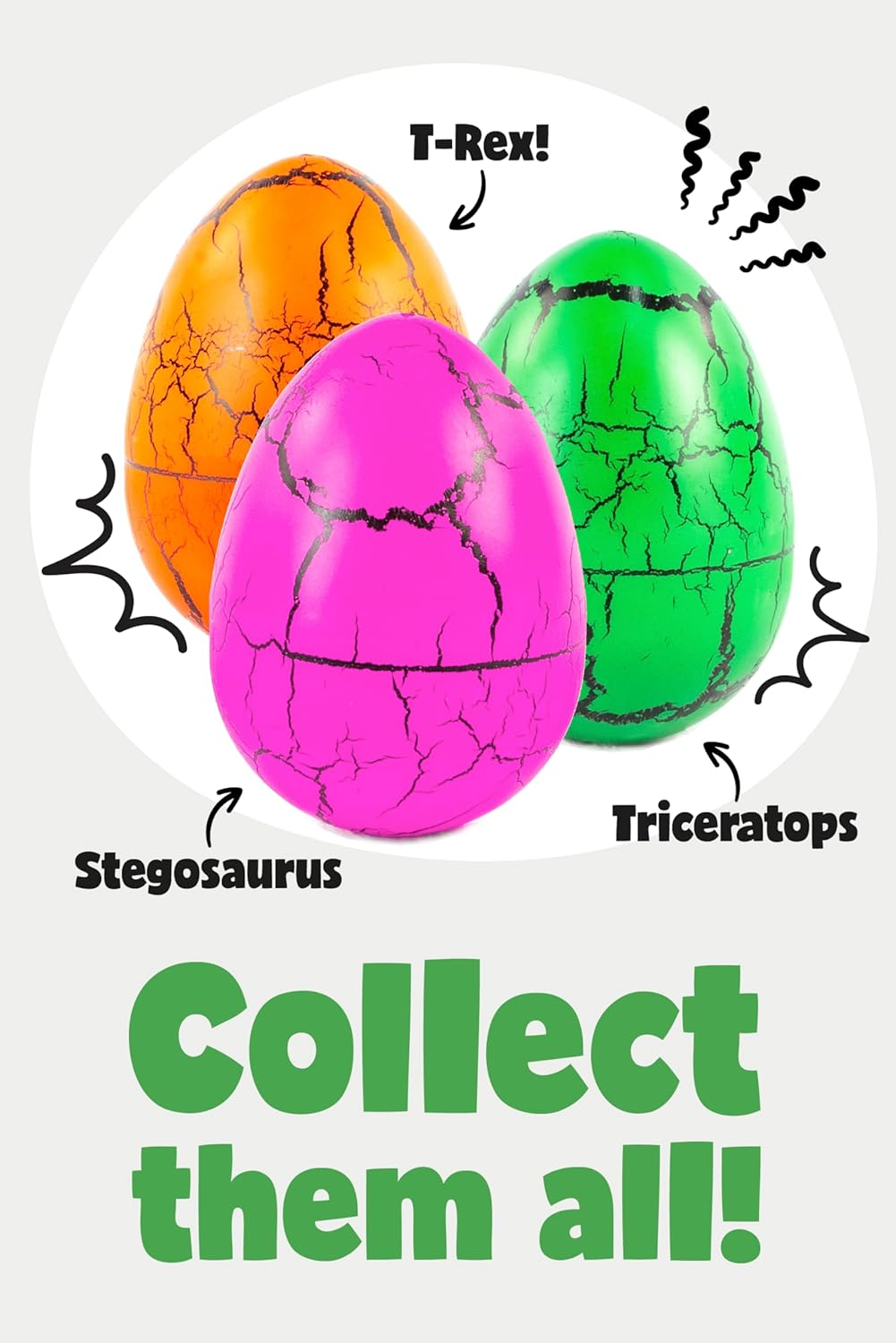 Keycraft Nurchums Dinosaur Hatching Egg - Just Add Water & Watch It Grow, Fun & Educational Toy for Kids, Purple Stegosaurus Egg image number 1