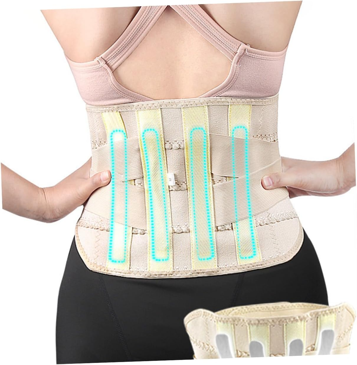 Breathable Cotton Maternity Belly Band Waist Trainer with Steel Support Postpartum Abdominal Wrap Belt Section Slimming Corset for Mom Fitness and Figure Shaping image number 6