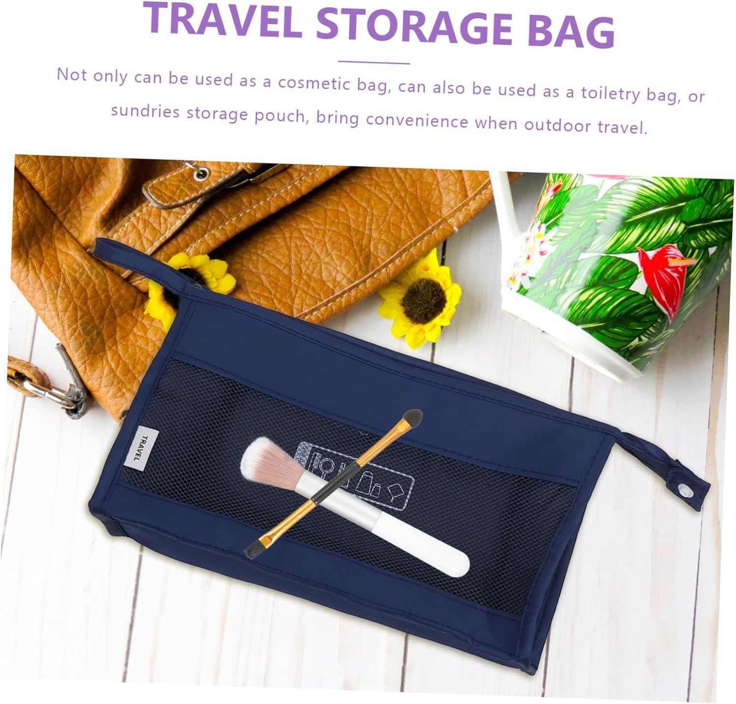 Beavorty Travel Organiser Bag Includes Packing Cubes Underwear Bags Shoe Toiletry Storage Luggage Packing Cubes for Travel image number 3