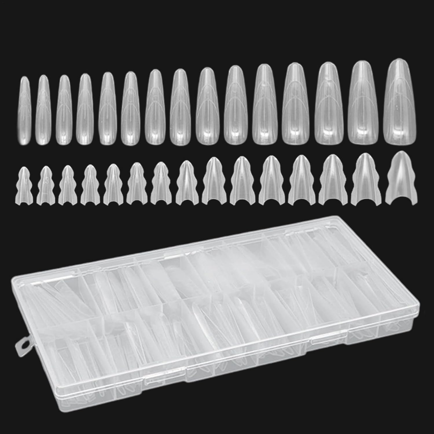 Ancsttu Nail Forms | Sandwich Structure Full Cover Beauty Tool,Nail Extension Forms | for Family Friends Makeup Salon Home Travel Wedding Bridal Spa Holiday