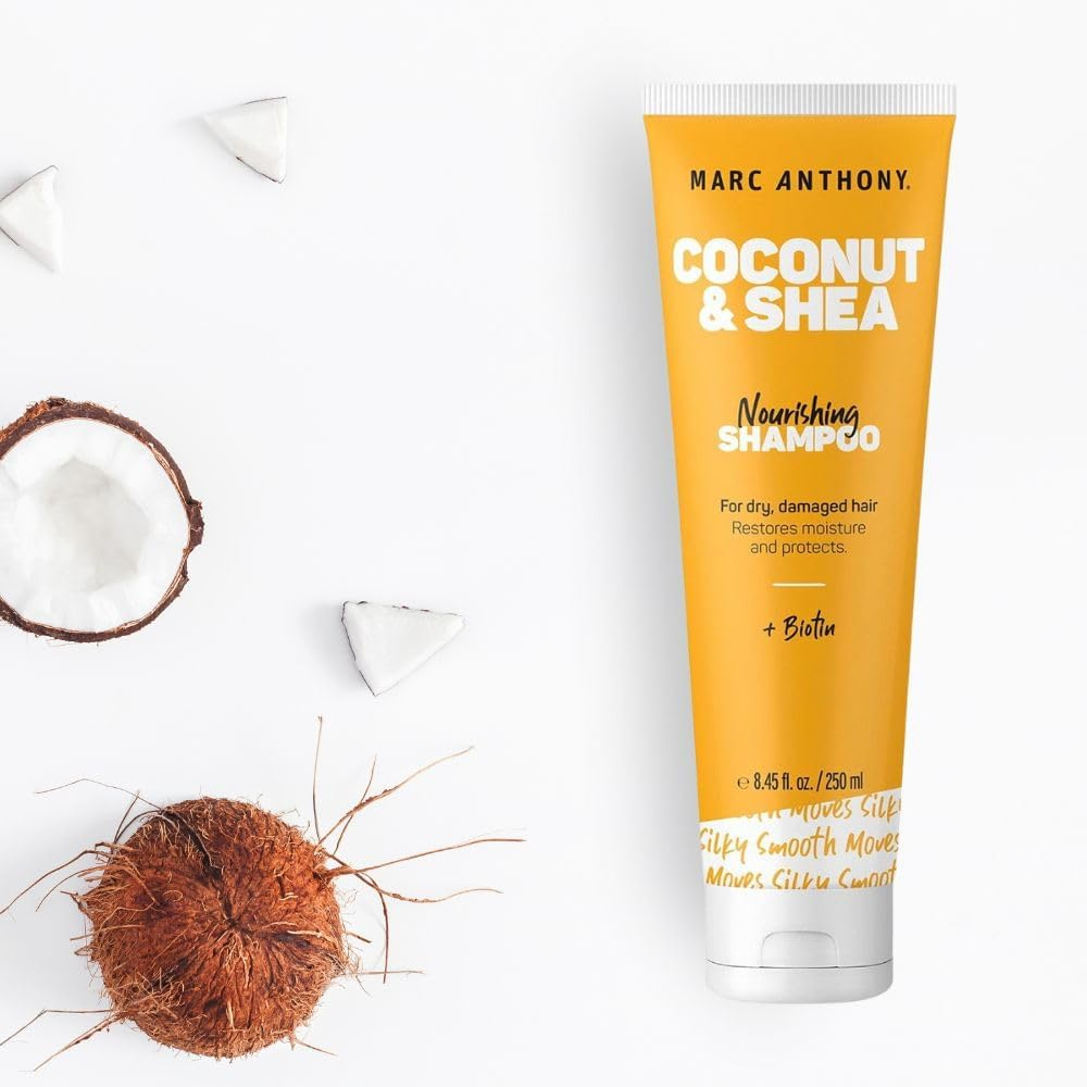 Marc Anthony Oil Shea Butter Hydrating Shampoo Ounces, Coconut, 8.4 Fl Oz image number 4