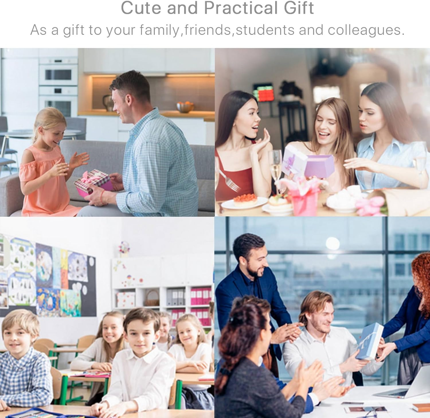 VOSO 5Pcs Retractable Gel Pens Quick Dry Ink Pens, Fine Point 0.5 Mm Cute Gel Ballpoint Pens, Black Ink Smooth Writing Comfortable Rolling Ball Gel Pens for School Office Home(Morandi) image number 1